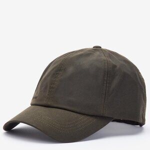 Barbour Wax Sports Cap Baseball Cap Size OS - Olive